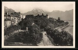 Montreux, Place de la Rouvenaz et la Den