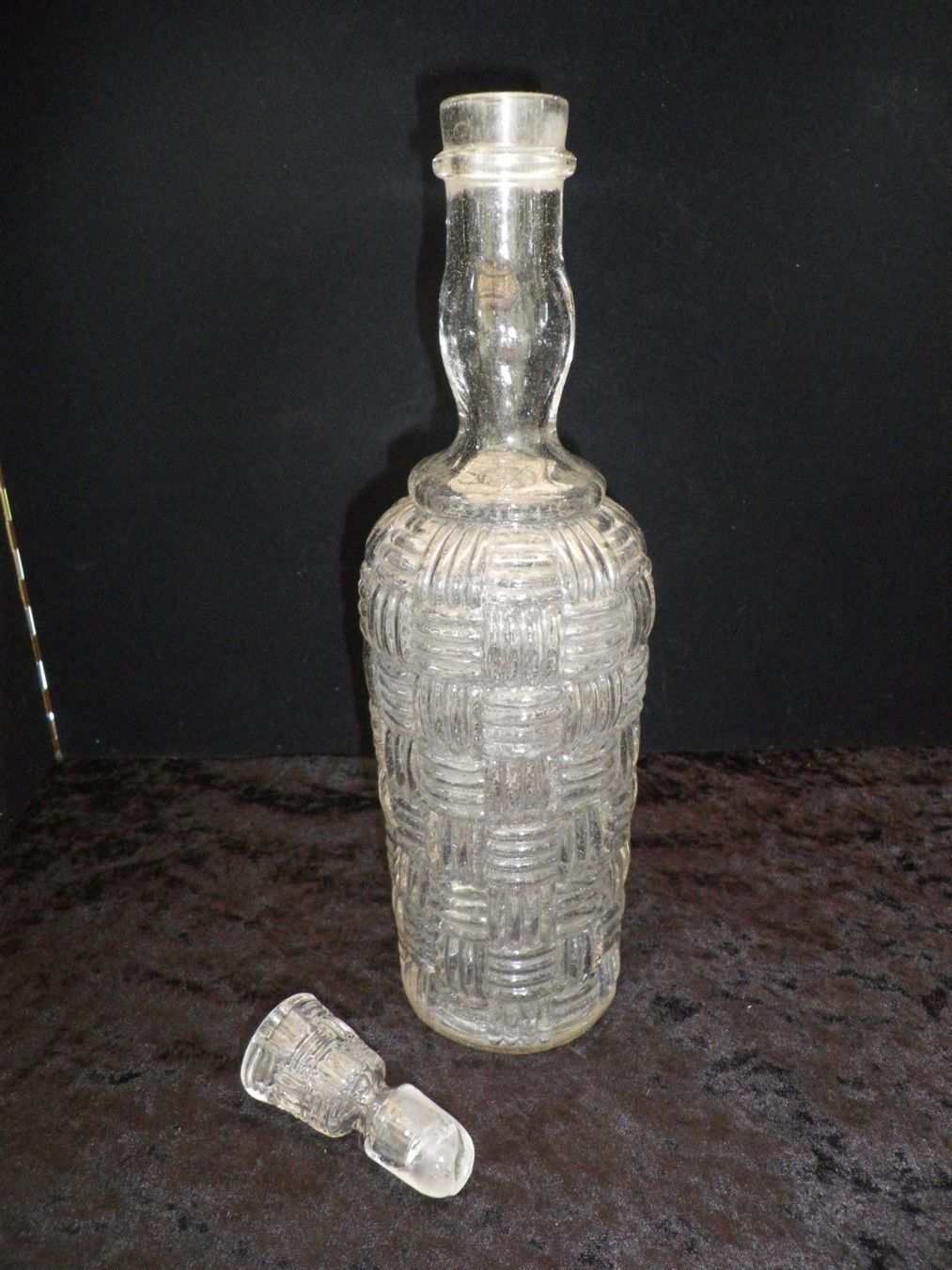 Bottiglie: Antike Press-Glas Flasche mit Stöpsel – Usato da Reinach BL venduto da Annodomini 1