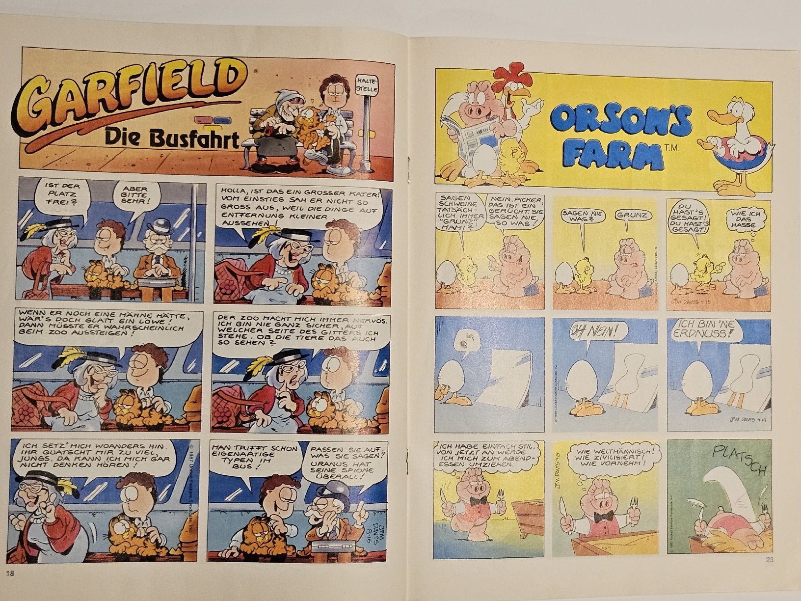 Fumetti: Garfield Comic Nr. 7 / #WT18 – Usato da Oberdorf BL venduto da BaldenEagle 2