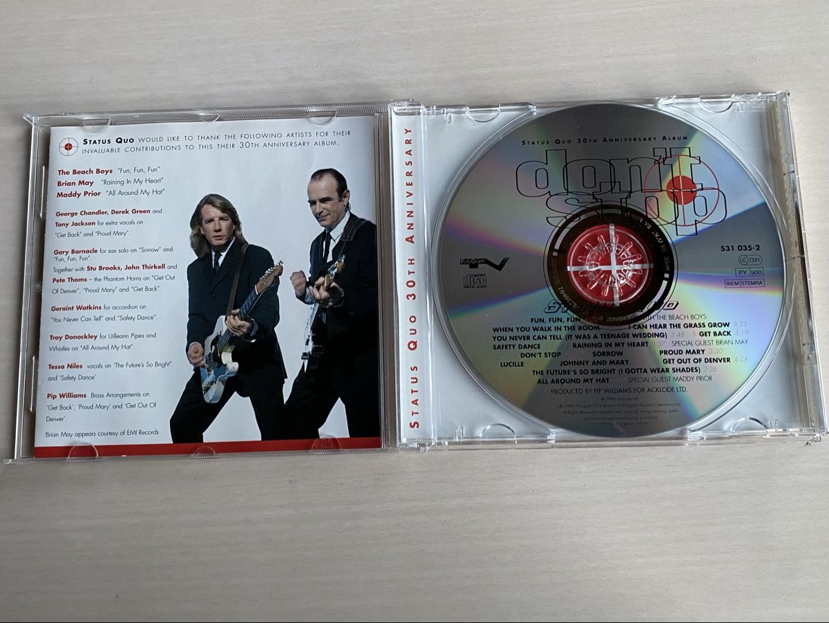 CD: Status Quo Don't Stop 30th Anniversary CD – Usato da Oberried Brienz venduto da Chyara 2