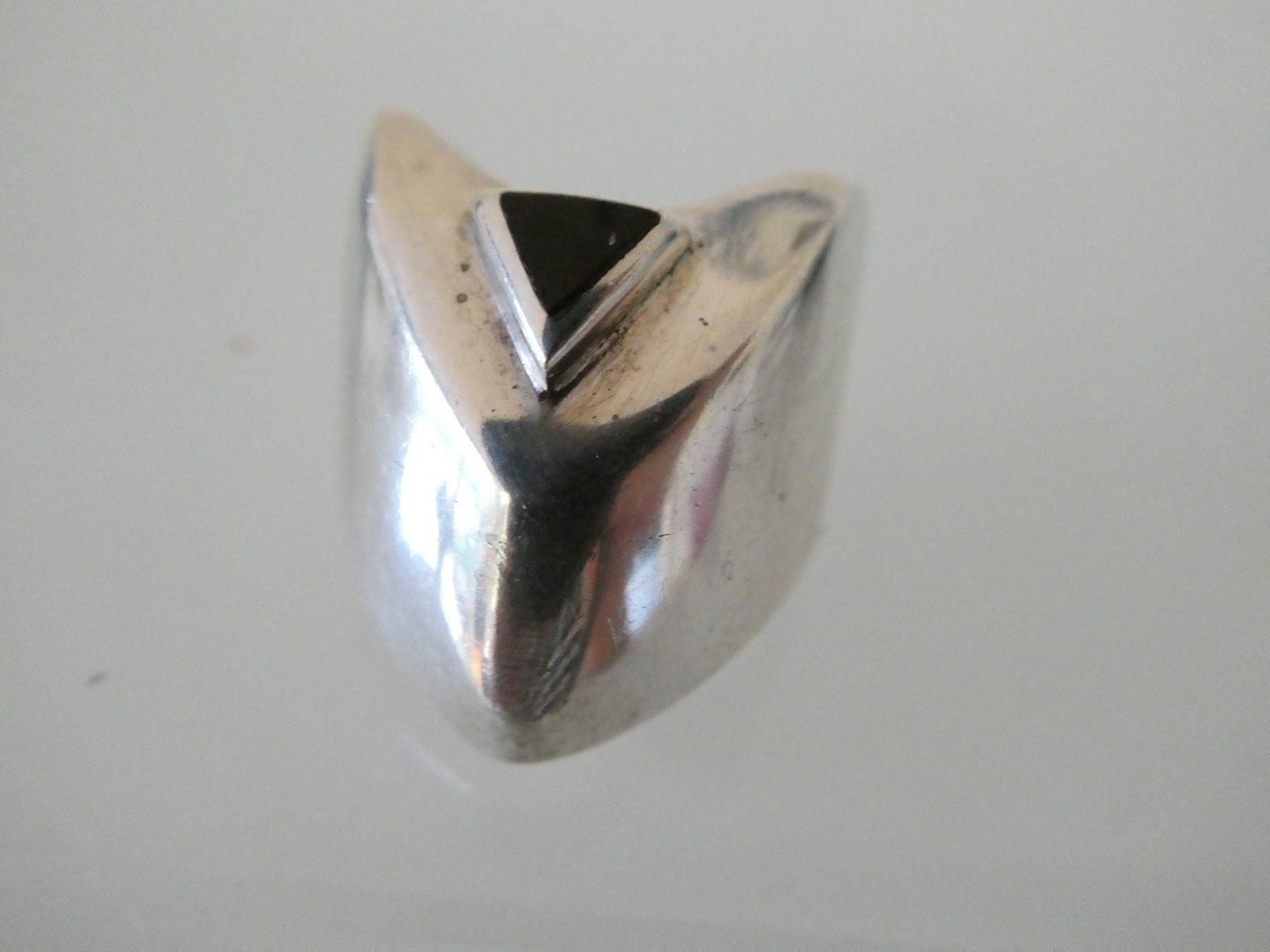 Anelli: Silberring 925 mit Onyx Gr. 55 (17.5mm) – Nuovo (secondo la descrizione) da Gattikon venduto da kaandooh