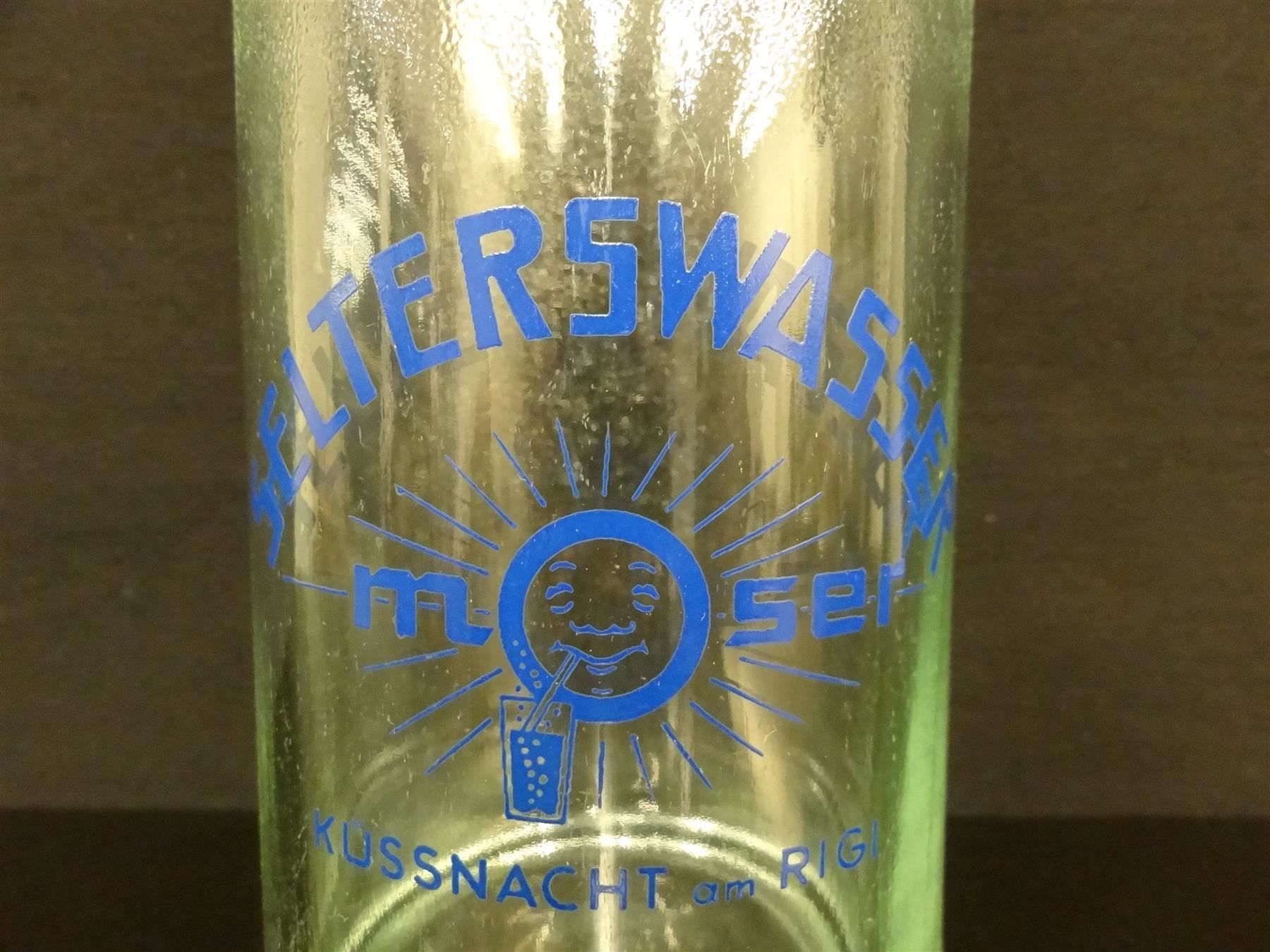 Bicchieri, Caraffe & Bottiglie: alte Flasche SELTERSWASSER MOSER 1962 – Usato da Kerzers venduto da Flaschenposten 2