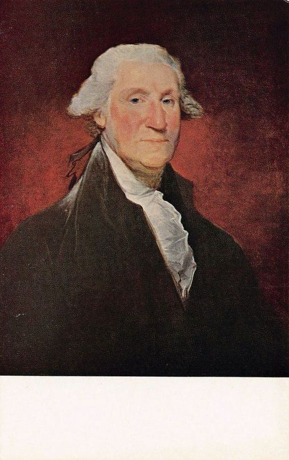Cartoline postali: Kunst-AK, George Washington by Gilbert Stuart – Usato da Frauenfeld venduto da POML