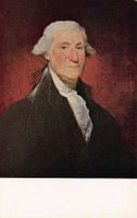 Kunst-AK, George Washington by Gilbert Stuart
