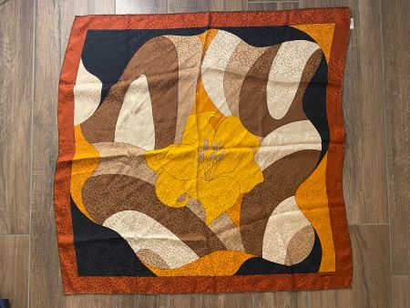 Lehner Foulard aus Seide orange Made in Switzerland 85 x 84