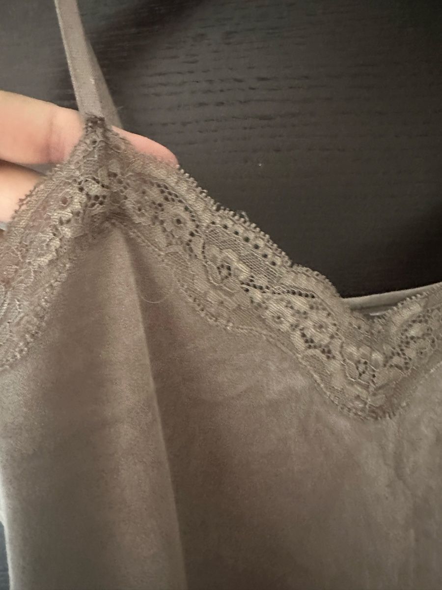 Hunkemöller Negligees & Pigiami: Pyjama Set Samt mit Spitze Taupe Gr. 40 – Nuovo (secondo la descrizione) da Altendorf venduto da Eastwick4 2