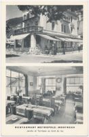Montreux Restaurant Metropol  2 Bild Terasse belebt 1956