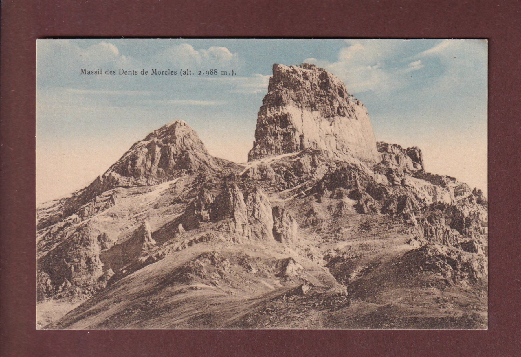 Cartoline postali: DENTS DE MORCLES – Usato da Pully venduto da nicecards-shop