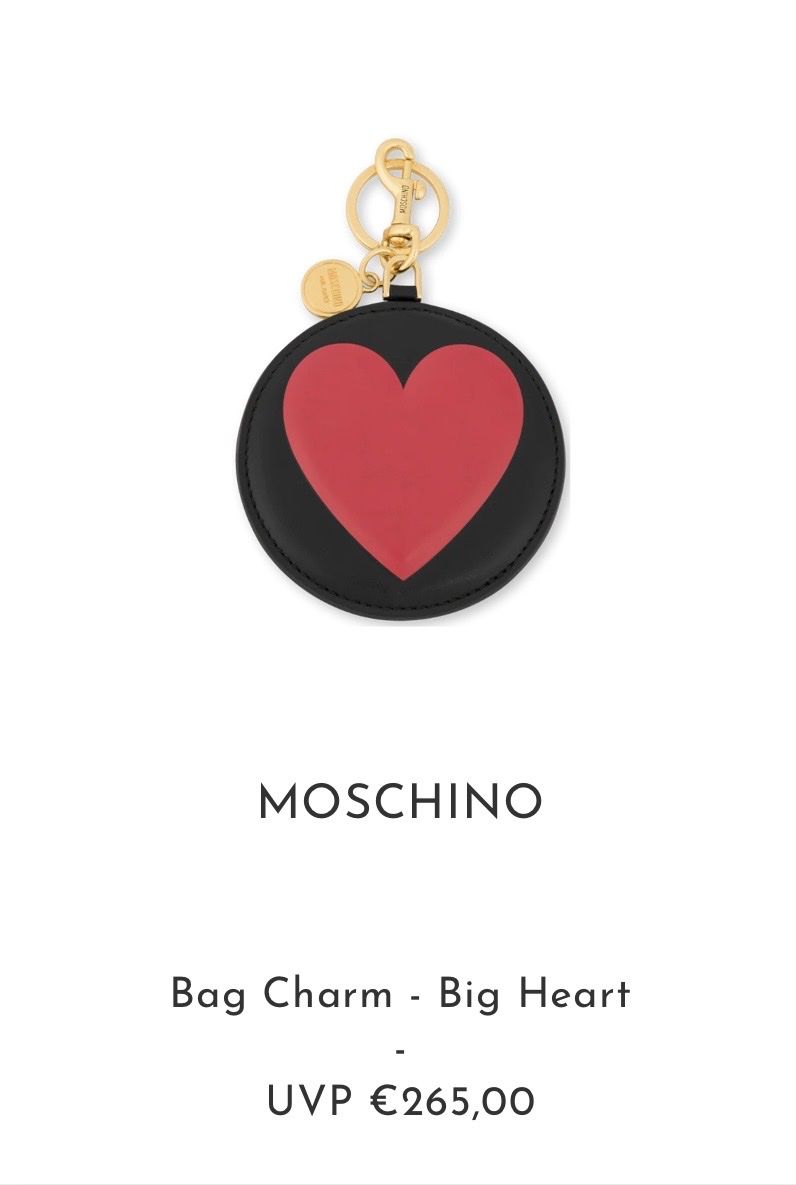 Moschino Schlüsselanhänger & - bänder: Moschino Bag Charm Big Heart – Neu und originalverpackt aus Solothurn von Vintage87 2