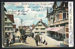 Walzenhausen, Strassenpartie im Zentrum