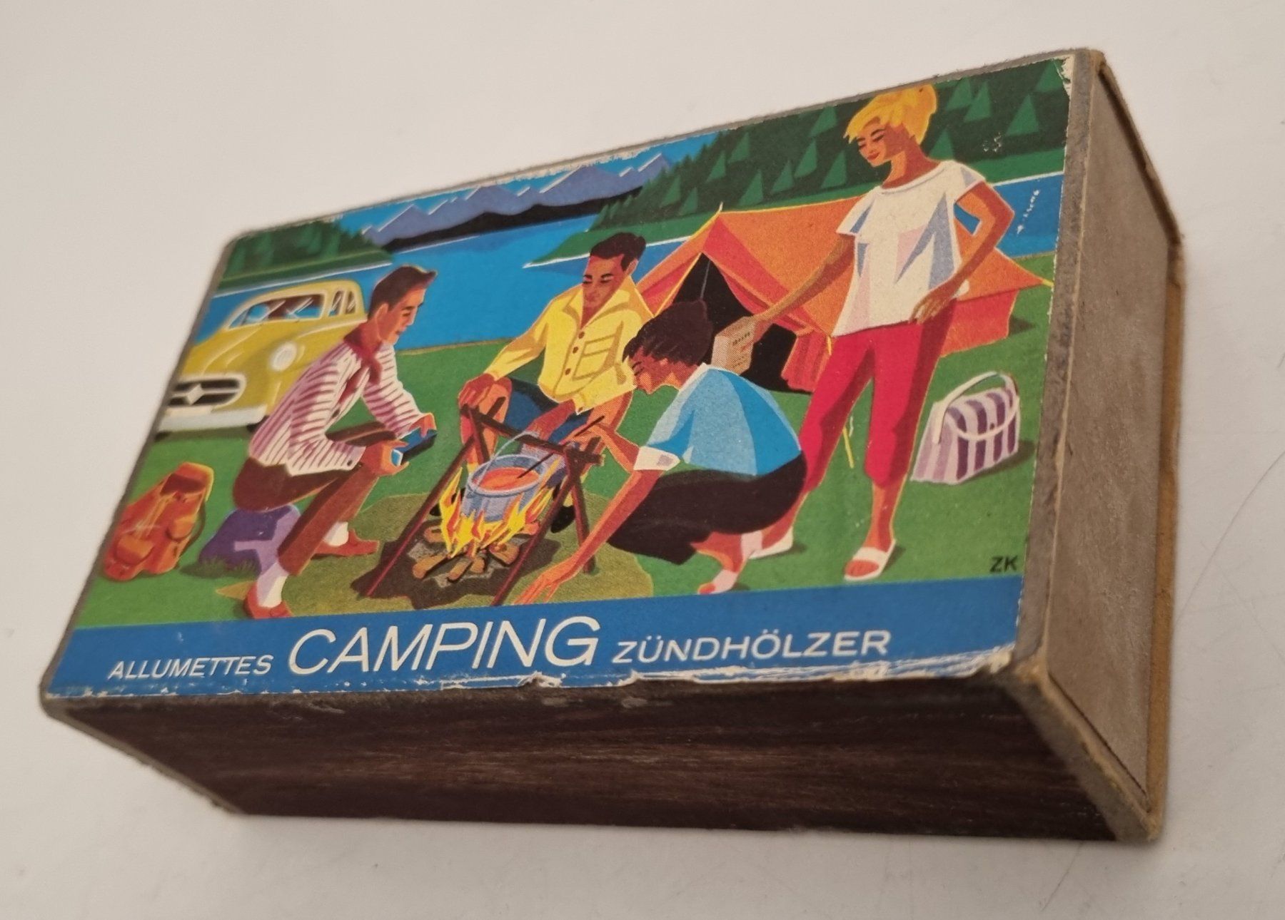 Accendini: Zündholzschachtel "Camping" Vintage – Usato da Olten venduto da Jurablick12 1