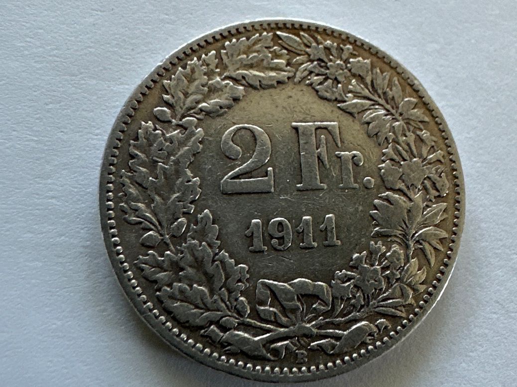 Tutti le monete: 2fr 1911 – Usato da Erlach venduto da gubbe1 1