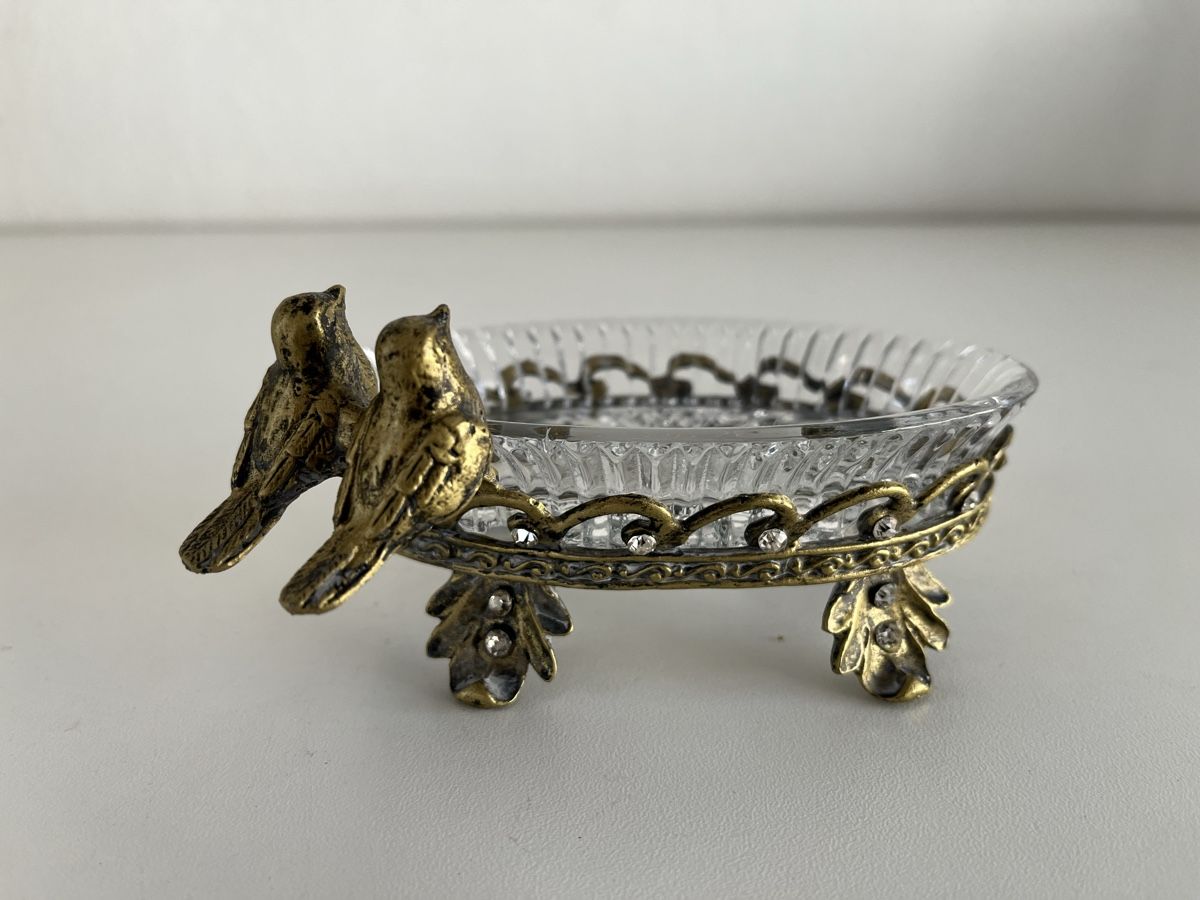 Tutte le decorazioni: Glas-Schälchen mit Metallrahmen – Usato da Wetzikon ZH venduto da seli03 5