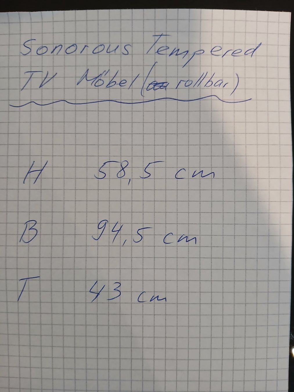 Mobili TV: TV Möbel schwarz - Sonorous tempered – Usato da Greifensee venduto da wil_6qmz 4