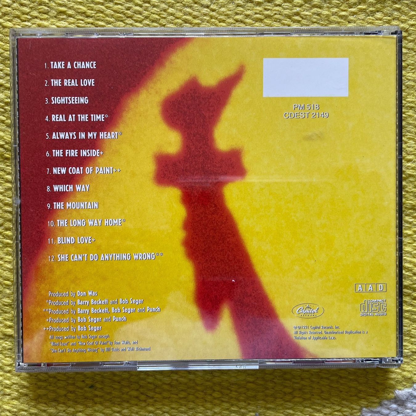CDs: BOB SEGER AND THE SILVER BULLET BAND-THE FIRE INSIDE – Gebraucht aus Rorschacherberg von CD-Roli 1
