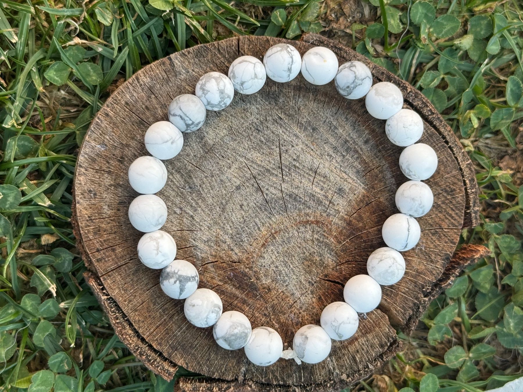 Armbänder & -reifen: Armband Howlite 8mm – Neu (gemäss Beschreibung) aus Russikon von Jennyfee_07 2