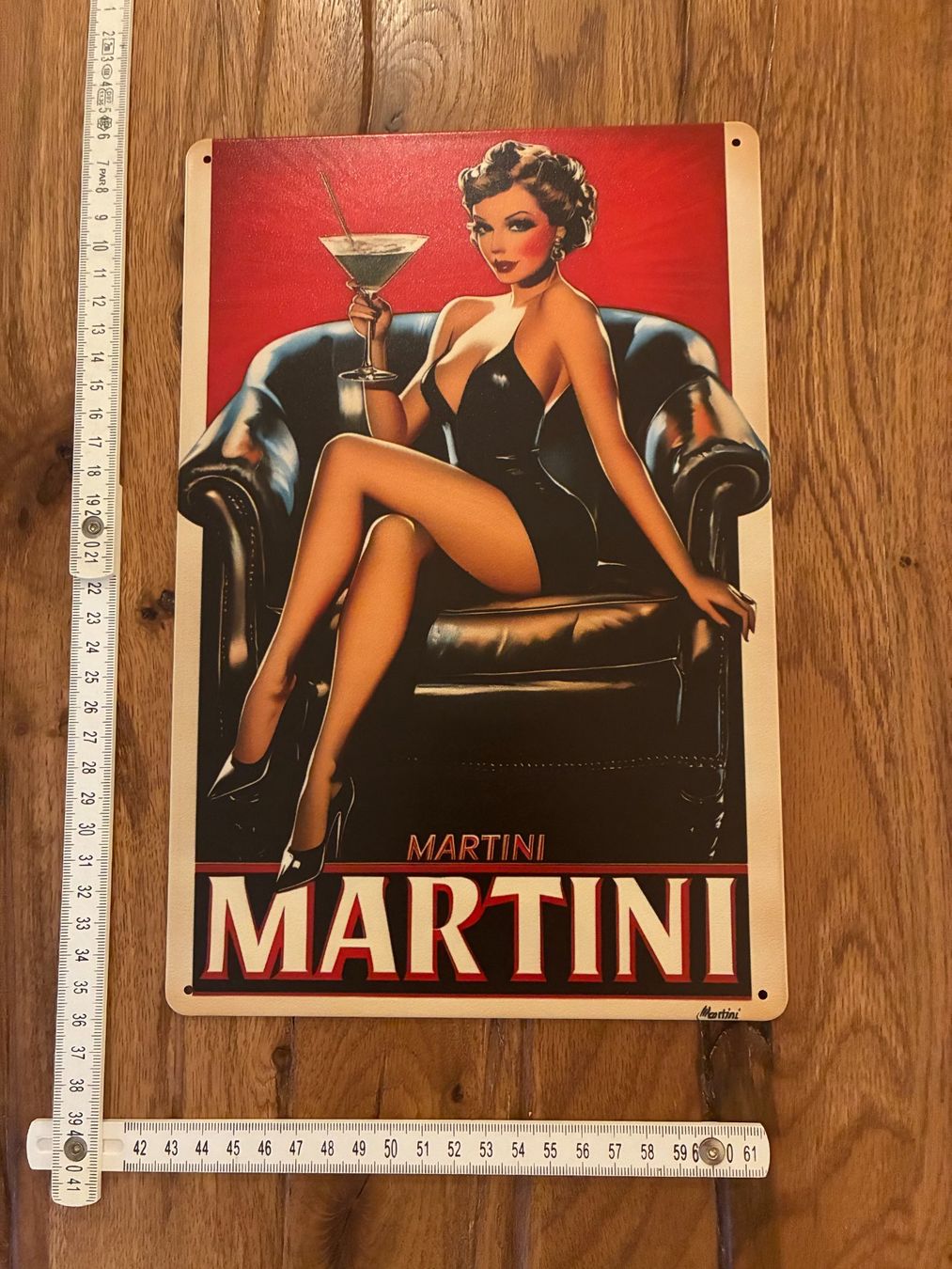 Allestimento di negozi e stand fieristici: Schöne Bardeko - Martini Blechschild - neu – Nuovo e nell'imballaggio originale da Bremgarten AG venduto da Eurotiz 1