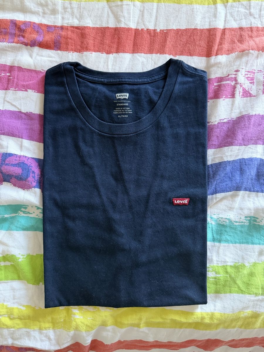 Maglioncino Uomo Maglia Rigato Multicolore Blu Slim Casual -M157