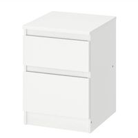 (UNGEÖFFNET) IKEA KULLEN Nachttisch mit 2 Schubladen