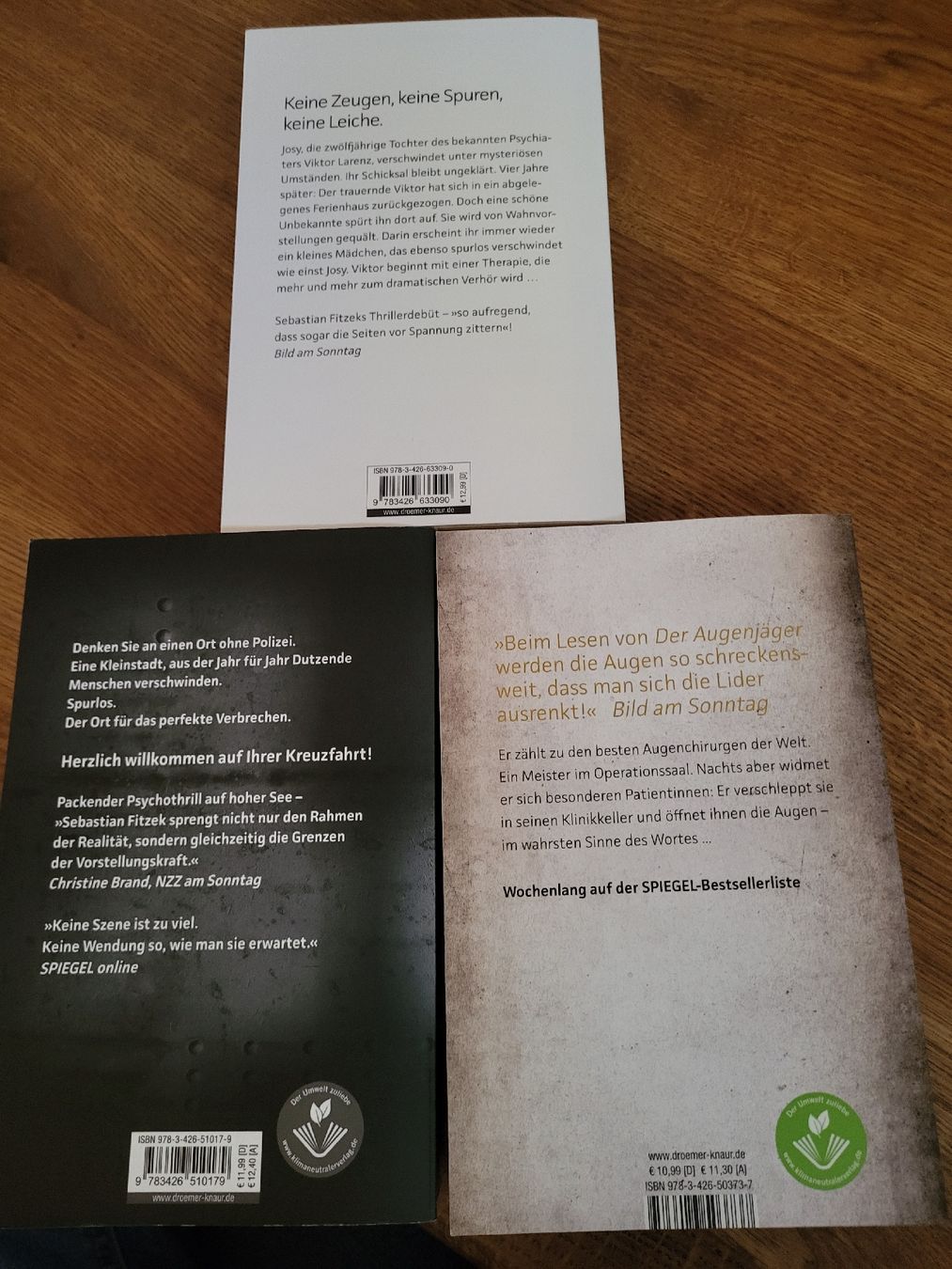 Livres: Sebastian Fitzek  – Neuf (Voir description) à Schüpbach par Mik_dv55 1