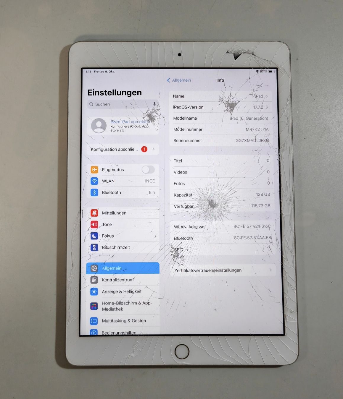 Apple Tablettes PC: iPad 6-te Generation  – D'occasion à Ehrendingen par Rocky985 2