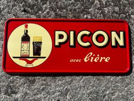 Plaque publicitaire originale, Picon avec bière.