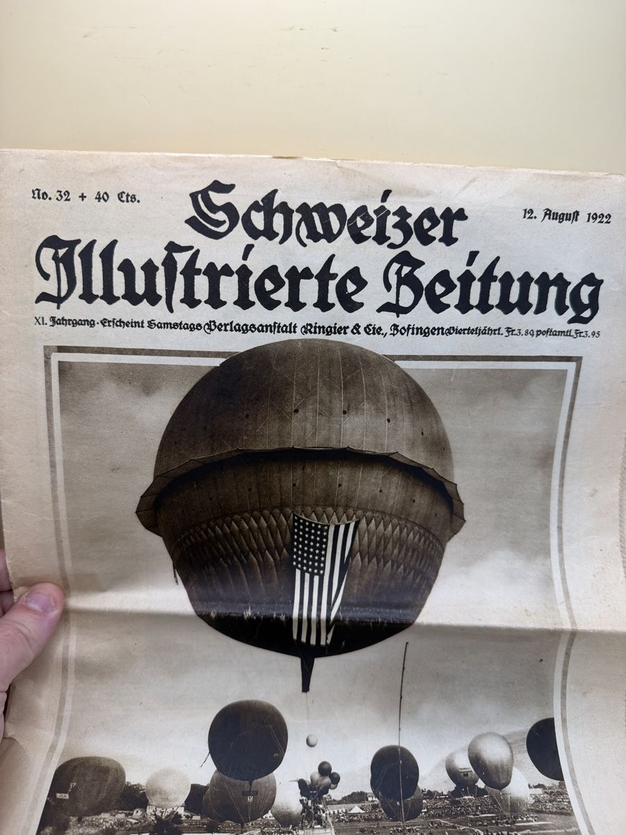 Revues & Magazines: Schweizer Illustrierte Zeitung 1922 Luftfahrt – D'occasion à Genève par sho_67qj 1