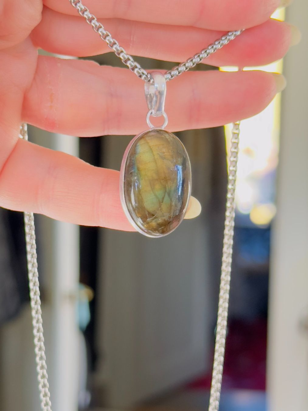 Catenine: Fashionable labradorite necklace – Nuovo e nell'imballaggio originale da Genève venduto da AGBERG 5