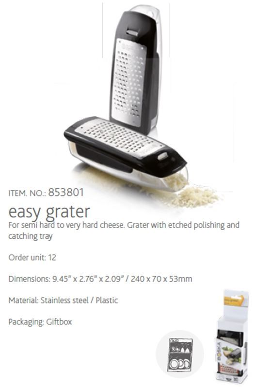 Elettrodomestici da cucina: Käsereibe, Easy Grater Gouda – Nuovo e nell'imballaggio originale da Wettingen venduto da kochshop 3