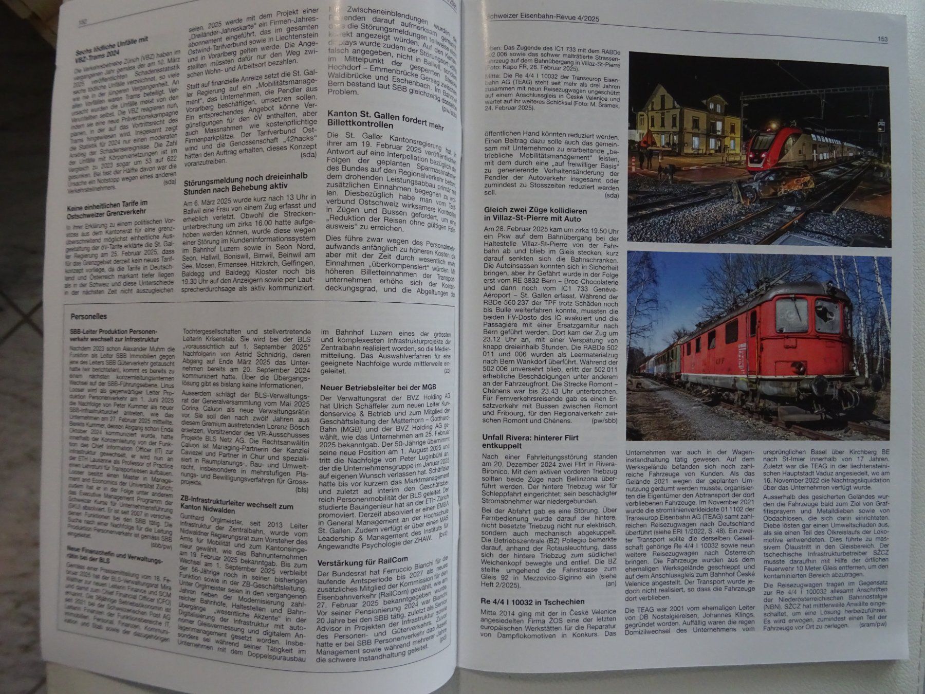 Riviste & Magazine: Schweizer Eisenbahn-Revue 4/2025 – Nuovo (secondo la descrizione) da Teufen AR venduto da Brandan2171 2