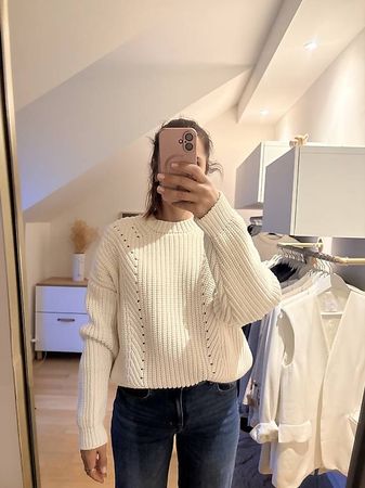 PULL ÉCRU (blanc beige) THE KOOPLES EN COTON T1