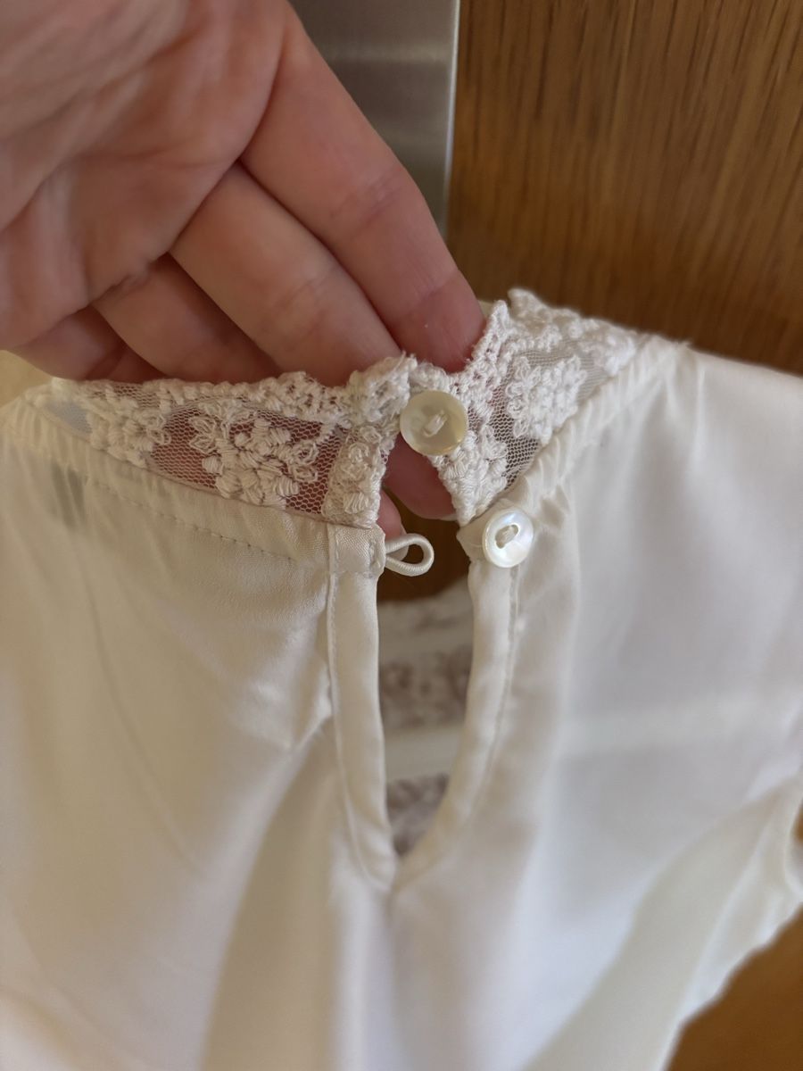 Only Top: Weisses ONLY Top mit Spitze, Grösse 38, Sommerbluse – Usato da Dielsdorf venduto da zumba93 3