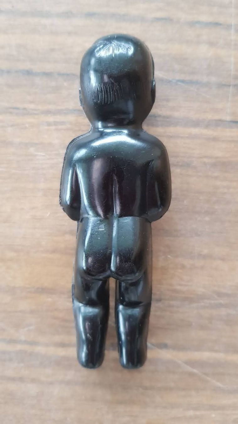 Bambole: Puppe Schwarz Celluloid antik 8.5cm – Usato da Mörschwil venduto da antiksalon 4