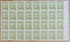 Argentina - 32 Marken Bogen ** Juan Bautista Alberdi, 1935