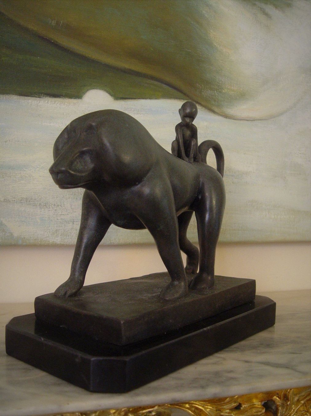Skulpturen & Statuen: Grosse Bronze Skulptur – Gebraucht aus Rotkreuz von Dobermann5 3