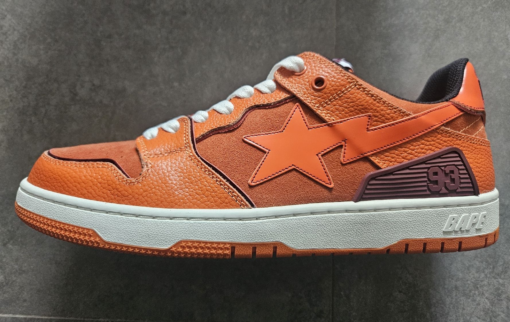 Bape Scarpe da uomo: A Bathing Ape Bape SK8 Sta Orange Brown – Nuovo e nell'imballaggio originale da Sion venduto da machiavel74