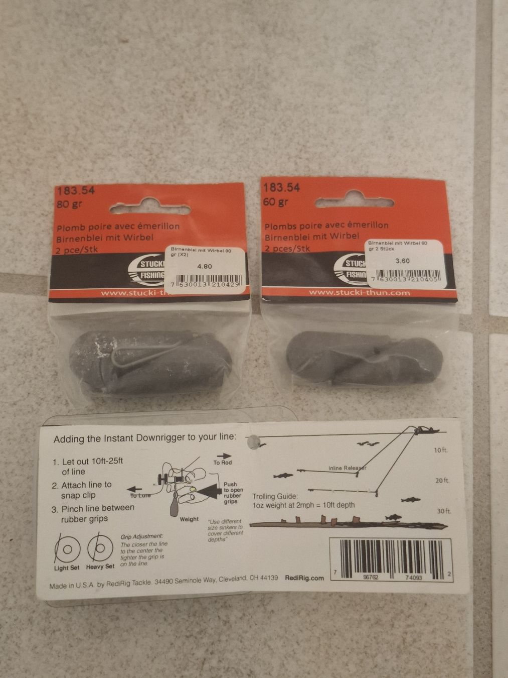 Stucki Thun Appâts: Downrigger Set Schleppfischen – Neuf avec emballage d'origine à Laufen par sam_2hfq 2