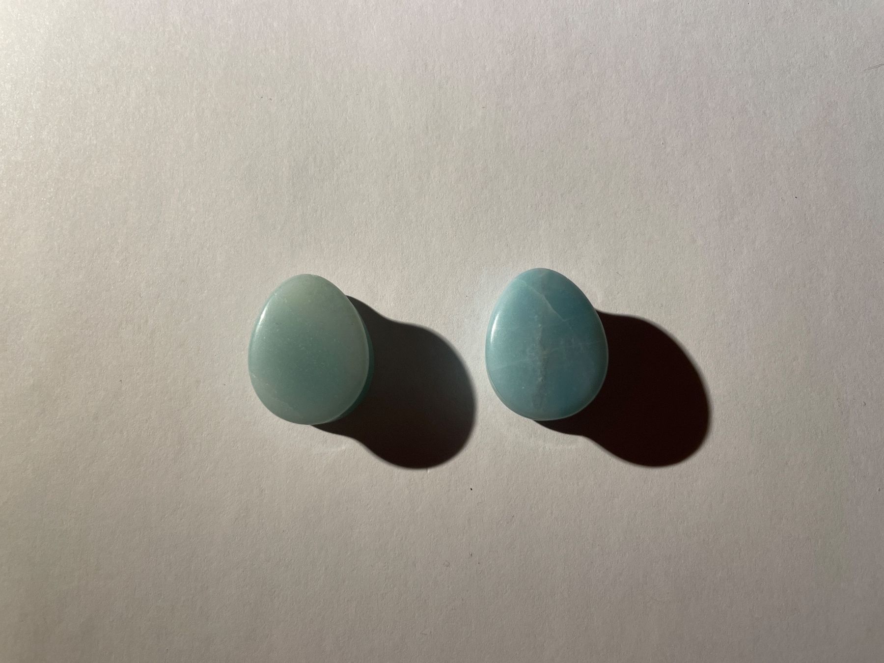 Orecchini pendenti & Orecchini a lobo: Ovale Stein Plugs Hellblau 19mm – Usato da Winterthur venduto da Siebeschloefer