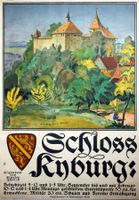 Schloss Kyburg Zürich 1917 Baumberger Otto Original Plakat
