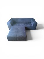 Canapé 3 places + pouf assorti