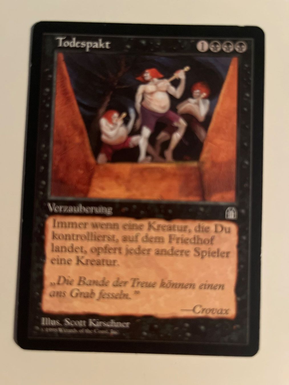 Magic The Gathering Carte collezionabili: 1 x Todespakt - Magic: The Gathering - MtG – Usato da Kriens venduto da Shadi1980