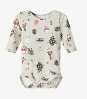 Weihnachts-Body Langarm (Name it, Peyote, Gr. 50) *NEU*