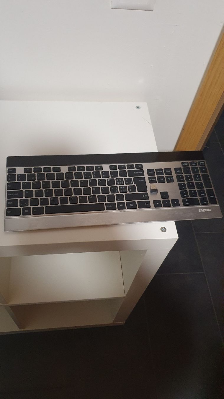 Rapoo Tastiere: Rapoo Wireless Keyboard Silver Used – Usato da Bolligen venduto da BXB12