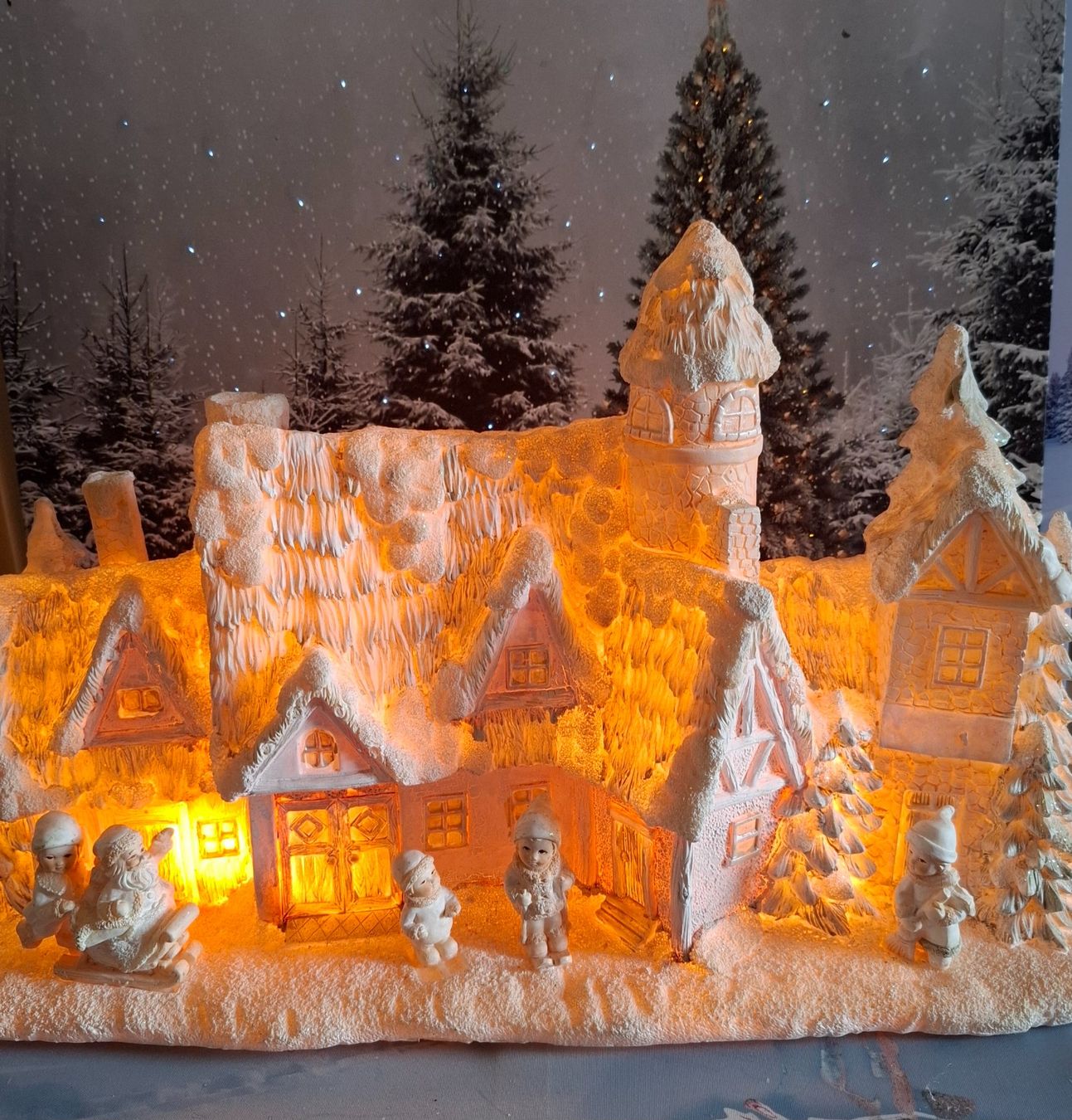 Tutte le decorazioni: BELEUCHTETE WINTERLANDSCHAFT MIT LICHT – Nuovo (secondo la descrizione) da Gretzenbach venduto da schibaya 1