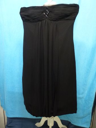 SOMMERKLEID BALLONKLEID GR 38 ZERO SCHWARZ PERLEN VORNE NEU