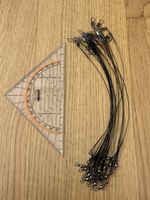 20 Stahlvorfächer schwarz 20 CM  -  neu!!!