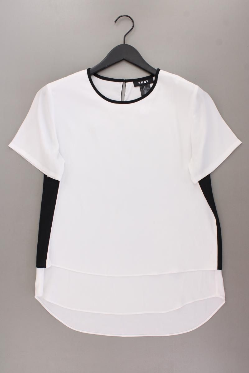 Blusen: DKNY Kurzarmbluse Gr. M weiß – Gebraucht aus Neustadt an der Waldnaab von SecondLifeFashion
