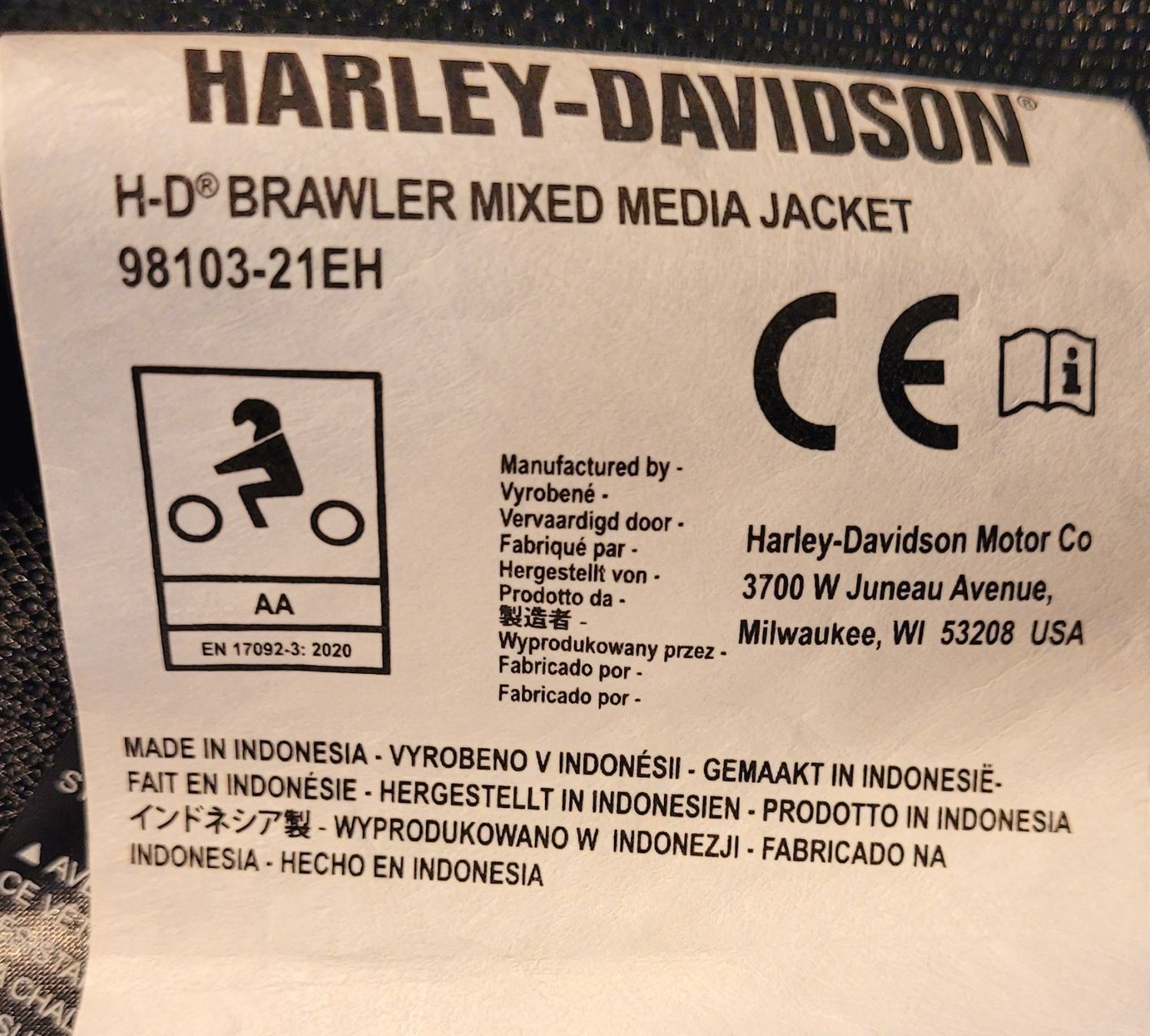 Harley-Davidson Giacche: Harley-Davidson Brawler Genuine Media Jacket 98103-21EH – Nuovo (secondo la descrizione) da Thun venduto da aer_7cgc 5