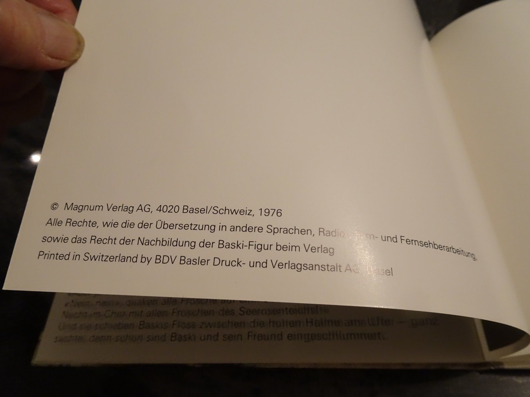 Bücher: BASKIK S grosse Flussfahrt Basel / Schweiz 1976 BAND 4 – Gebraucht aus Zürich von Roulet 9