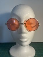 Lunettes de soleil rondes orange style rétro